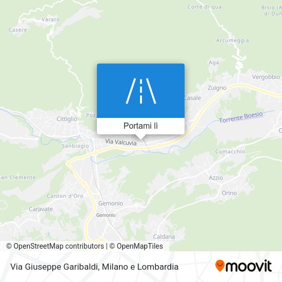 Mappa Via Giuseppe Garibaldi