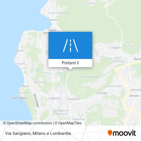 Mappa Via Sangiano