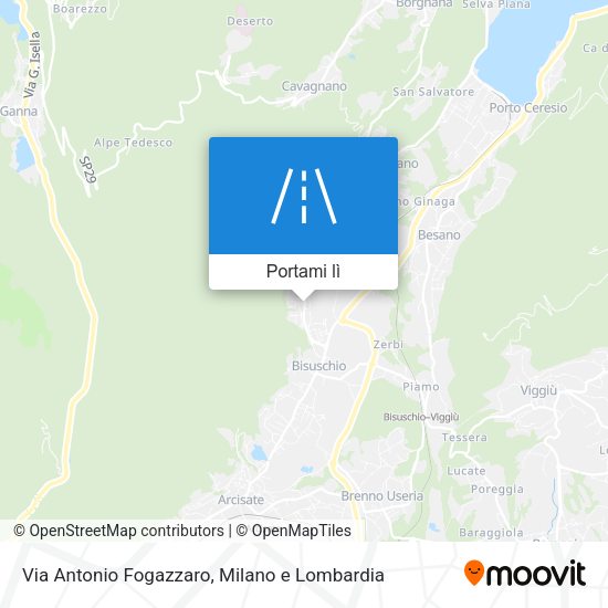 Mappa Via Antonio Fogazzaro