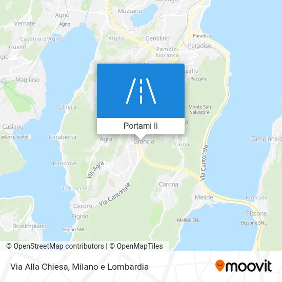 Mappa Via Alla Chiesa