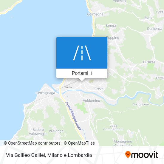 Mappa Via Galileo Galilei