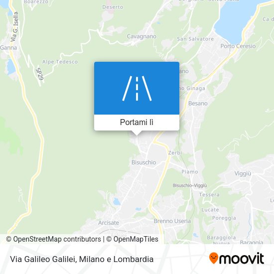 Mappa Via Galileo Galilei