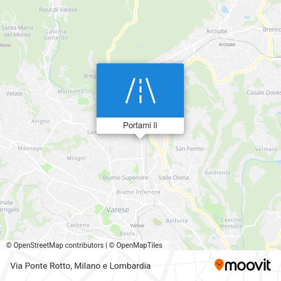 Mappa Via Ponte Rotto
