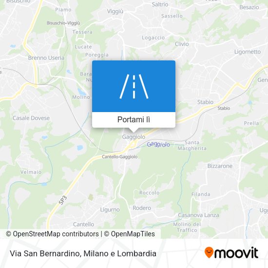Mappa Via San Bernardino