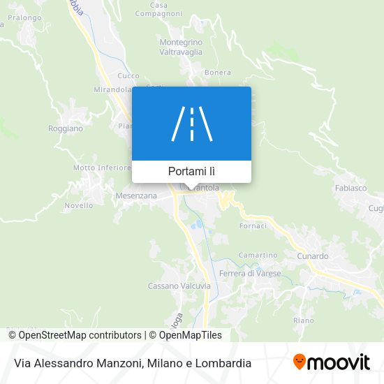 Mappa Via Alessandro Manzoni