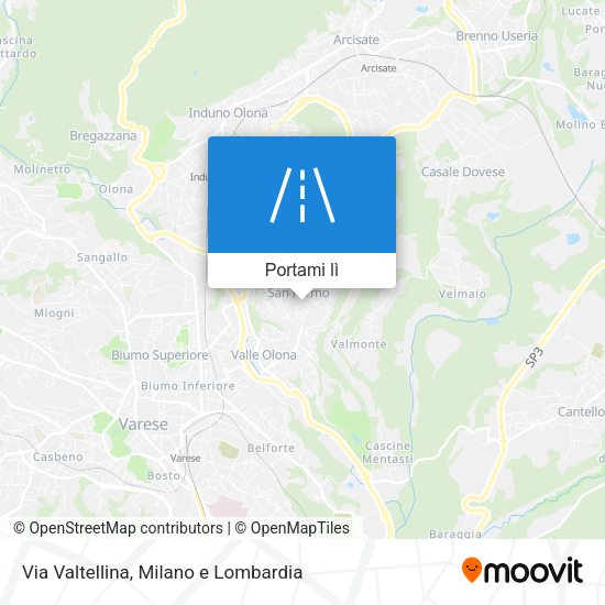 Mappa Via Valtellina