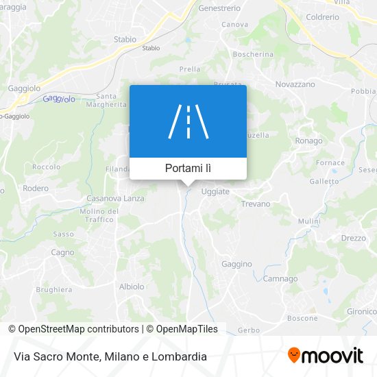Mappa Via Sacro Monte