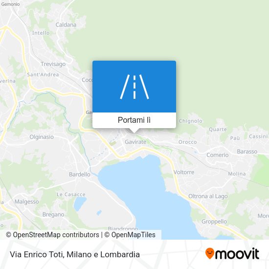 Mappa Via Enrico Toti