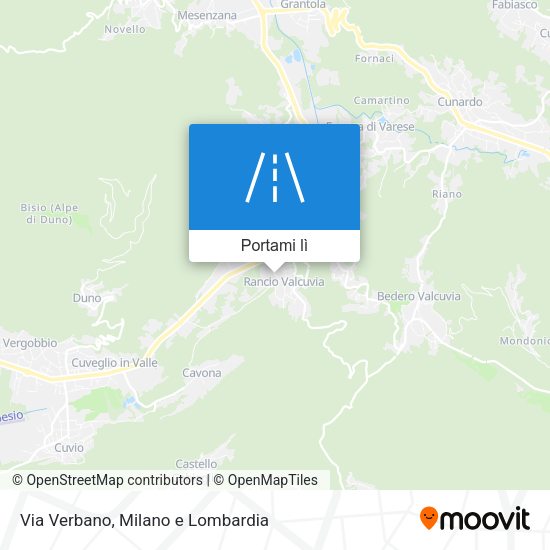 Mappa Via Verbano