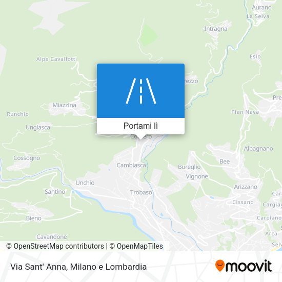 Mappa Via Sant' Anna