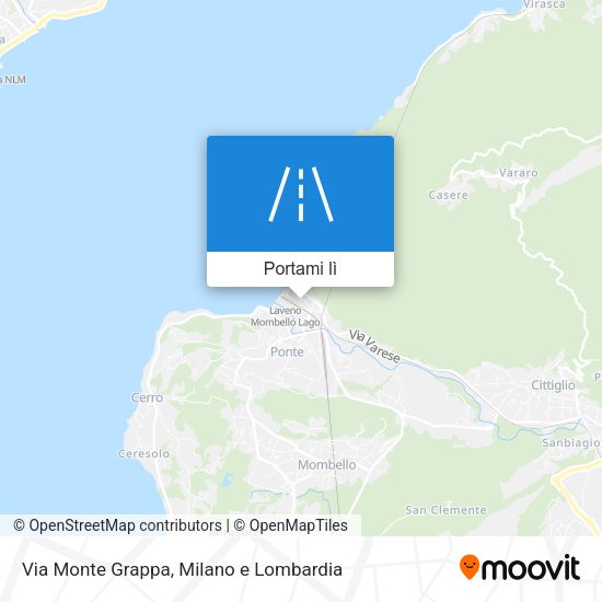 Mappa Via Monte Grappa