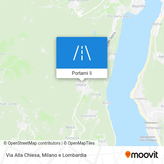 Mappa Via Alla Chiesa