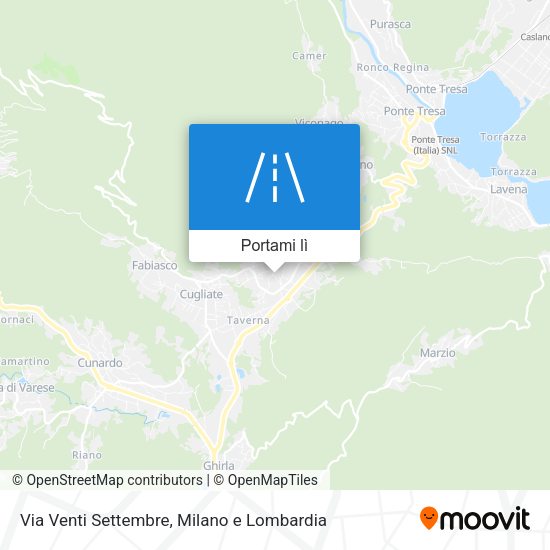 Mappa Via Venti Settembre