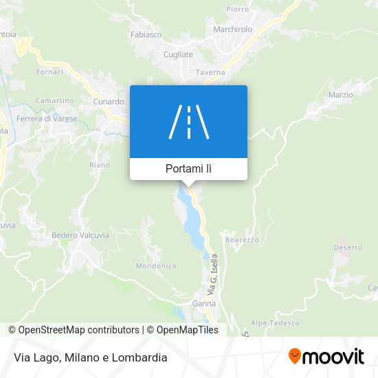 Mappa Via Lago