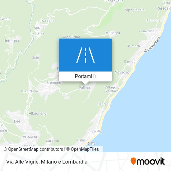 Mappa Via Alle Vigne