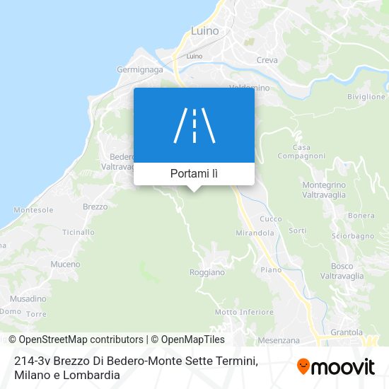 Mappa 214-3v Brezzo Di Bedero-Monte Sette Termini