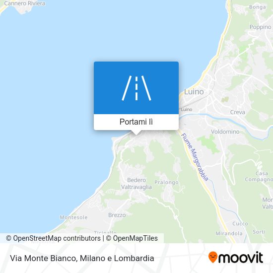 Mappa Via Monte Bianco
