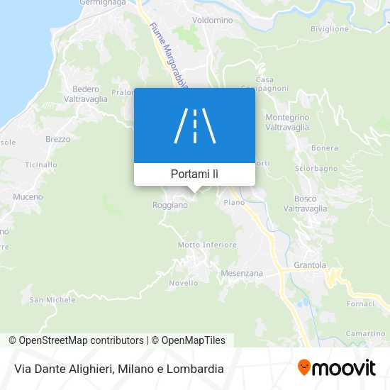 Mappa Via Dante Alighieri