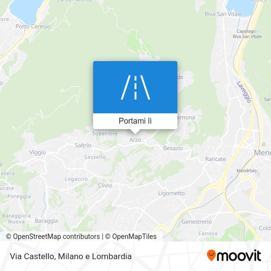Mappa Via Castello