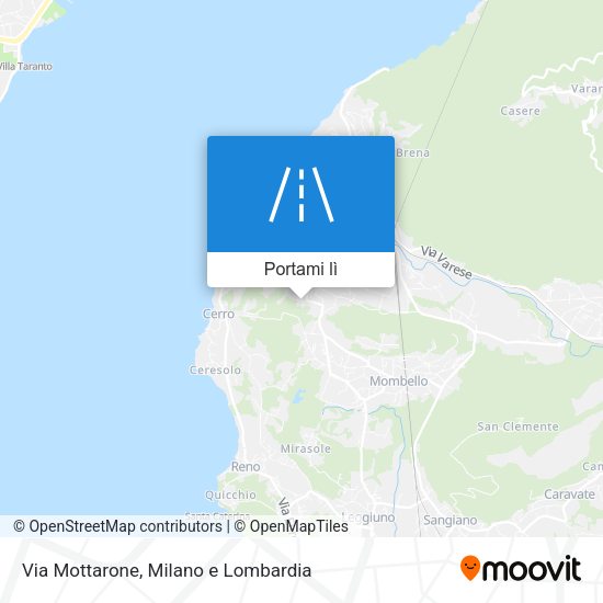 Mappa Via Mottarone