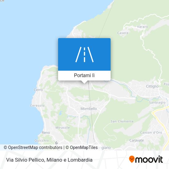 Mappa Via Silvio Pellico