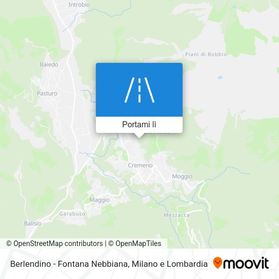 Mappa Berlendino - Fontana Nebbiana