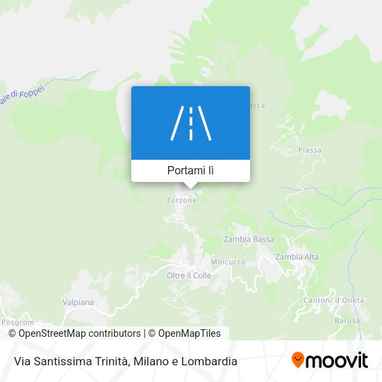 Mappa Via Santissima Trinità