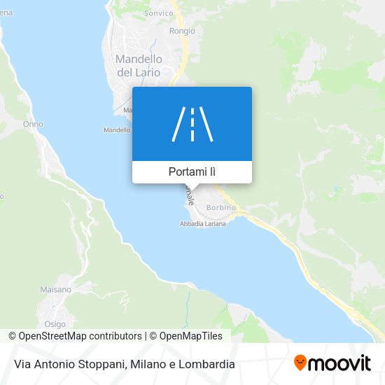Mappa Via Antonio Stoppani