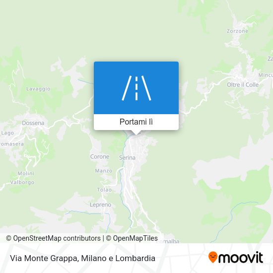 Mappa Via Monte Grappa