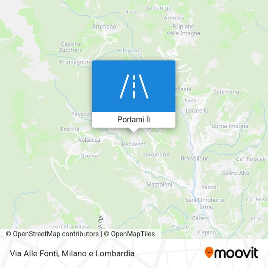 Mappa Via Alle Fonti