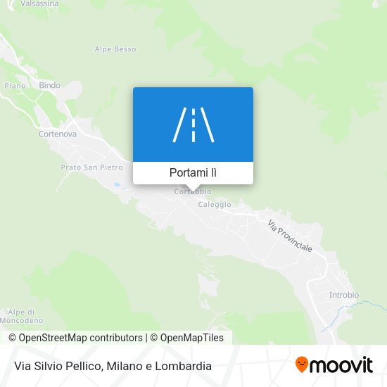 Mappa Via Silvio Pellico