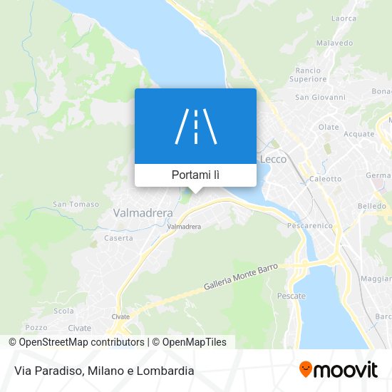 Mappa Via Paradiso
