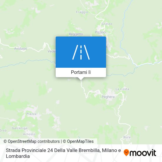 Mappa Strada Provinciale 24 Della Valle Brembilla