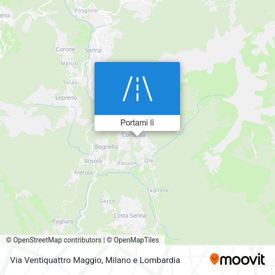 Mappa Via Ventiquattro Maggio