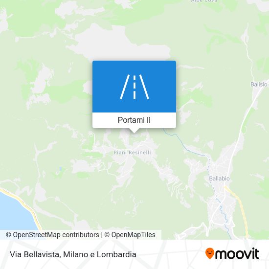 Mappa Via Bellavista