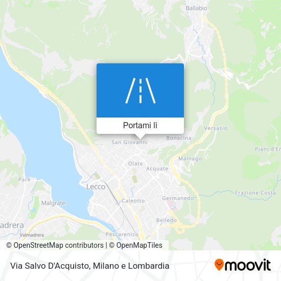Mappa Via Salvo D'Acquisto