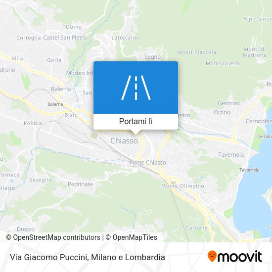 Mappa Via Giacomo Puccini
