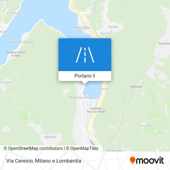 Mappa Via Ceresio