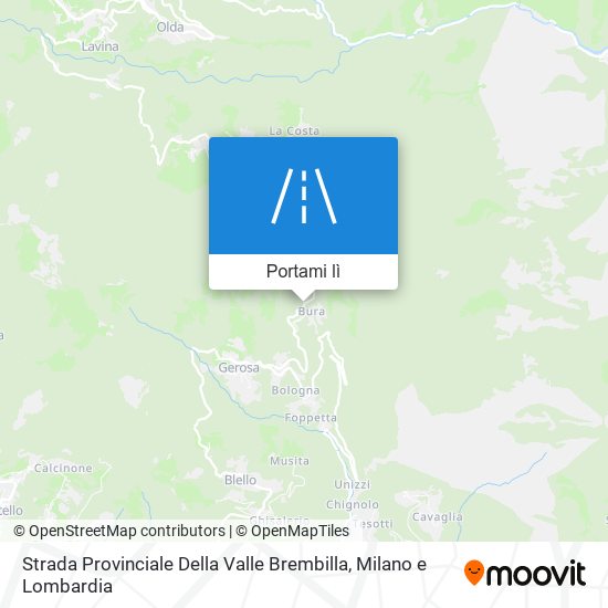 Mappa Strada Provinciale Della Valle Brembilla