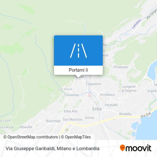Mappa Via Giuseppe Garibaldi