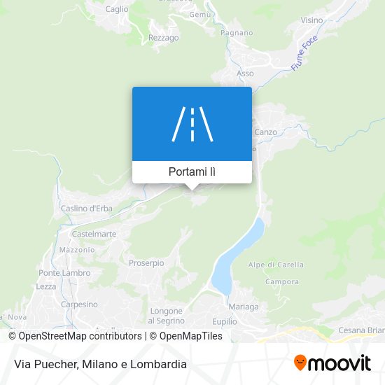 Mappa Via Puecher