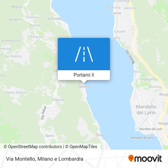 Mappa Via Montello