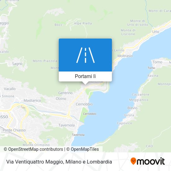 Mappa Via Ventiquattro Maggio