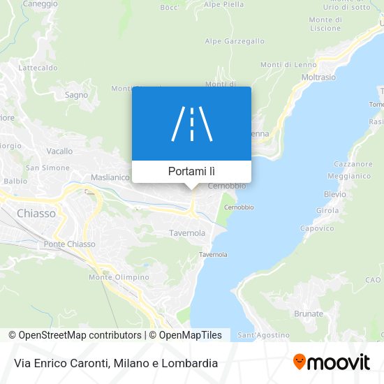 Mappa Via Enrico Caronti