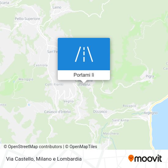 Mappa Via Castello