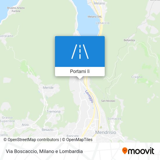 Mappa Via Boscaccio