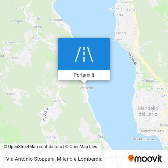 Mappa Via Antonio Stoppani