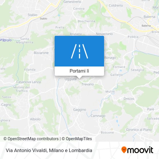 Mappa Via Antonio Vivaldi