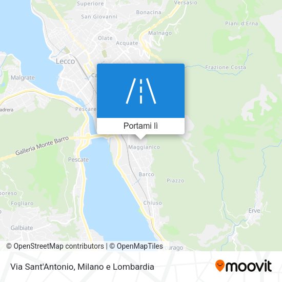 Mappa Via Sant'Antonio