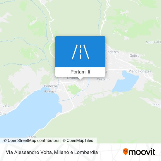 Mappa Via Alessandro Volta